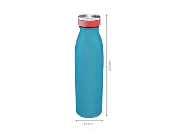 Een Drinkfles Leitz Cosy geïsoleerd blauw 500ml koop je bij De Joma BV