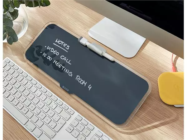 Een Glas Desktop Pad Leitz Cosy grijs koop je bij De Rijk Kantoorshop