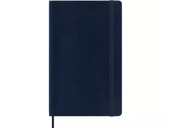 Een Agenda 2023/2024 Moleskine 18M Planner Weekly 7dag/1pagina large 130x210mm soft cover saffier blauw koop je bij Topkantoor Repro Creatief