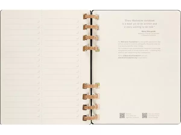 Een Life planner 2024 Moleskine 7dag/2pagina's extra large190x250mm hard cover ringen black koop je bij Sysdicom BV