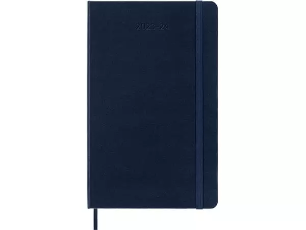 Een Agenda 2023/2024 Moleskine 18M Planner Weekly 7dag/1pagina large 130x210mm hard cover saffier blauw koop je bij Sysdicom BV