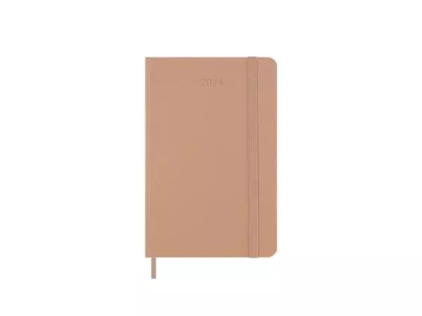 Een Agenda 2024 Moleskine 12M Planner Weekly 7dag/1pagina pocket 90x140mm hard cover sand brown koop je bij Draais.com