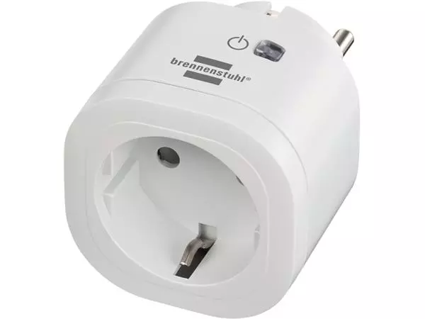 Een Stekkerdoos Brennenstuhl WIFI Connect 3000W wit koop je bij Romijn Office Supply