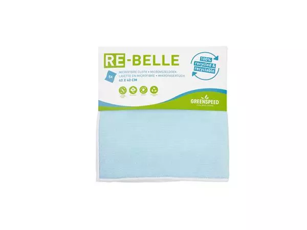 Microvezeldoek Greenspeed Re-belle 40x40cm blauw