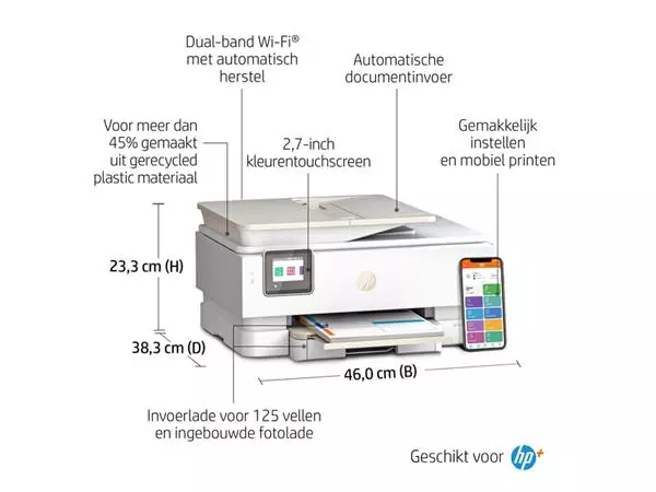 Een Multifunctional inktjet printer HP Envy 7920E koop je bij Topkantoor Repro Creatief