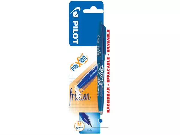 Een Rollerpen PILOT friXion medium blauw blister à 1 stuk koop je bij Kantorice office & business supplies