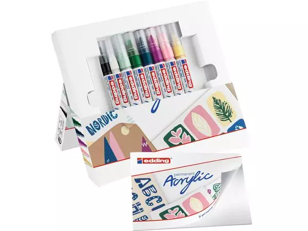 Een Acrylmarker edding starterskit klein Scandinavisch koop je bij Kantorice office & business supplies