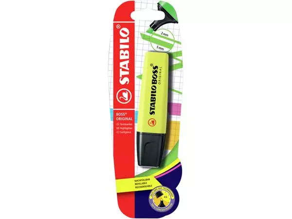 Buy your Markeerstift STABILO BOSS Original 70/24 geel blister à 1 stuk at QuickOffice BV