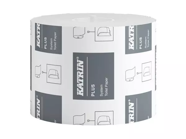 Een Toiletpapier Katrin Plus System 2-laags 800vel 36rollen wit koop je bij QuickOffice BV