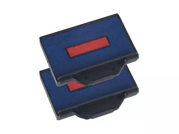 Een Stempelkussen Trodat 6/53/2 2 stuks blauw rood koop je bij Kantorice office & business supplies