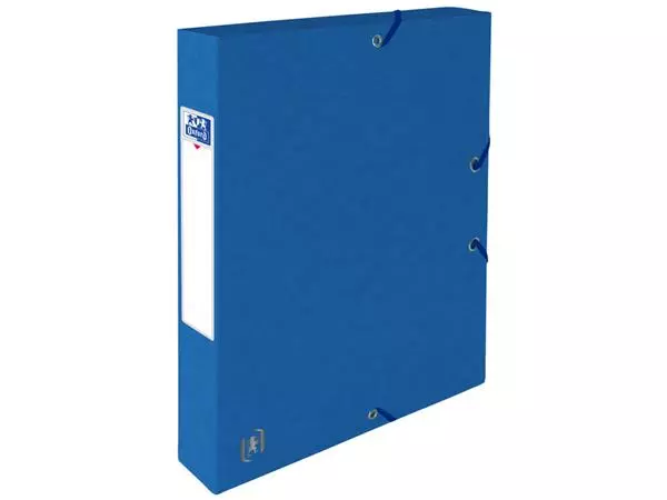 Een Elastobox Oxford Top File+ A4 40mm blauw koop je bij Romijn Office Supply