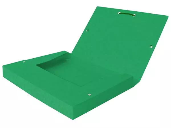 Een Elastobox Oxford Top File+ A4 25mm groen koop je bij De Rijk Kantoorshop