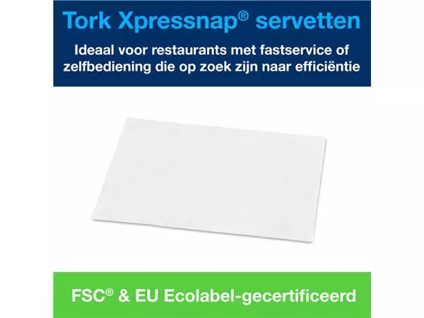 Servetten Tork Expressnap N4 extra zacht premium 1/2 vouw 2-laags wit 15850