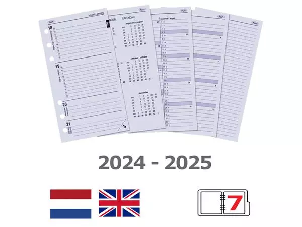 Een Organizer Kalpa Personal inclusief agenda 2024-2025 7dagen/2pagina's grijs koop je bij De Joma BV