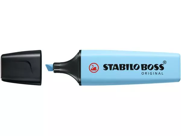 Een Markeerstift STABILO BOSS Original 70/112 pastel luchtig blauw koop je bij iPlusoffice