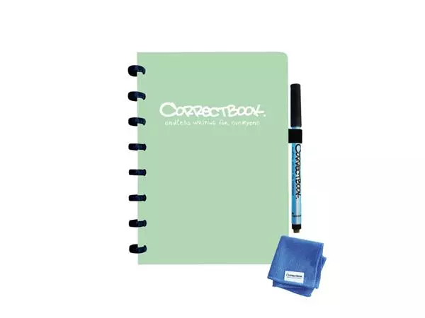 Een Notitieboek Correctbook A5 lijn 40blz misty mint koop je bij Kantorice office & business supplies