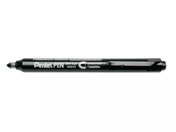 Een Viltstift Pentel NXS15 1mm zwart koop je bij All Office Kuipers BV