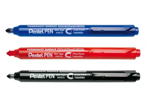 Een Viltstift Pentel NXS15 1mm zwart koop je bij Sysdicom BV