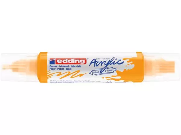 Een Acrylmarker edding e-5400 3D double liner zonnegeel koop je bij Draais.com