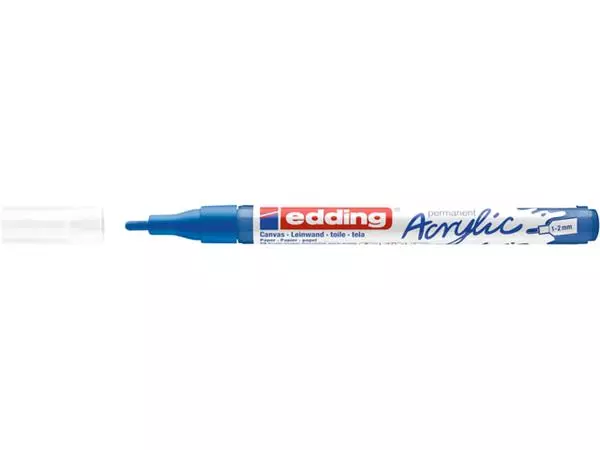 Een Acrylmarker edding e-5300 fijn gentiaanblauw koop je bij De Rijk Kantoorshop