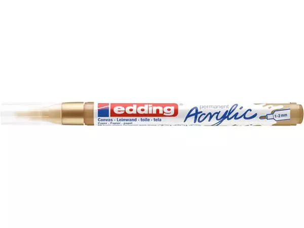 Een Acrylmarker edding e-5300 fijn rijkgoud koop je bij Friese Schrijfkamer