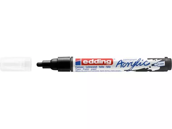 Een Acrylmarker edding e-5100 medium zwart koop je bij De Rijk Kantoorshop