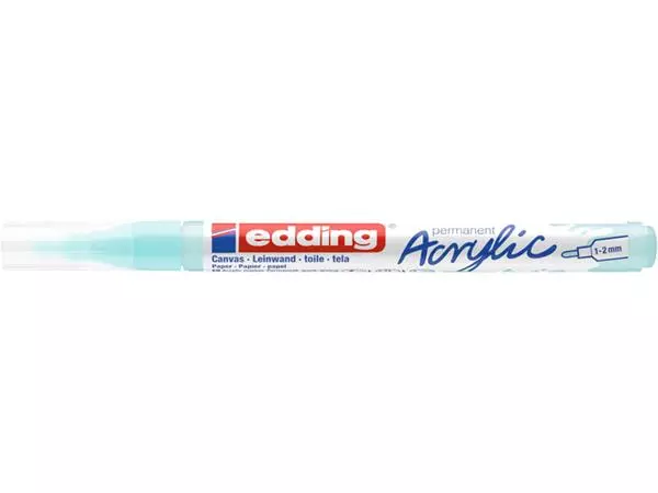 Een Acrylmarker edding e-5300 fijn pastel blauw koop je bij Clippz! Office Supplies