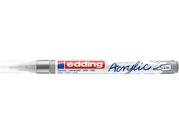 Acrylmarker edding e-5300 fijn zilver