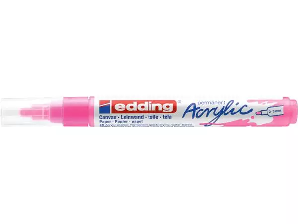 Een Acrylmarker edding e-5100 medium neon roze koop je bij De Joma BV