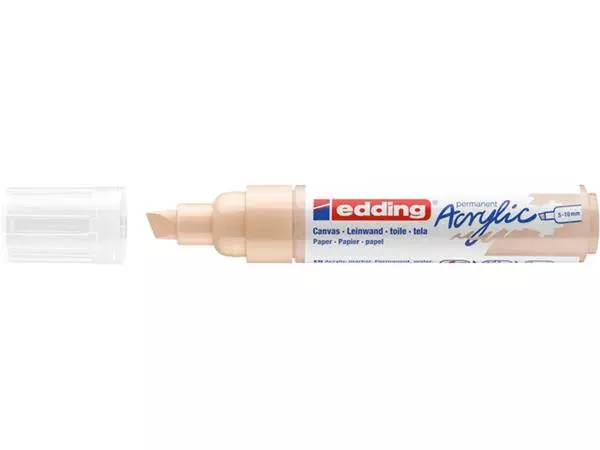 Een Acrylmarker edding e-5000 breed warm beige koop je bij All Office Kuipers BV