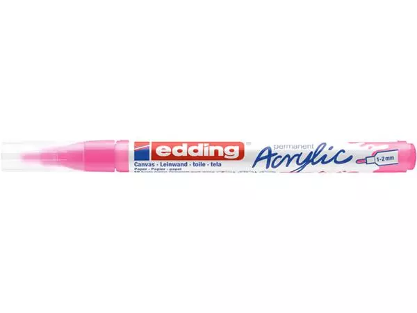 Een Acrylmarker edding e-5300 fijn elegant neon roze koop je bij D. Sonneveld B.V.