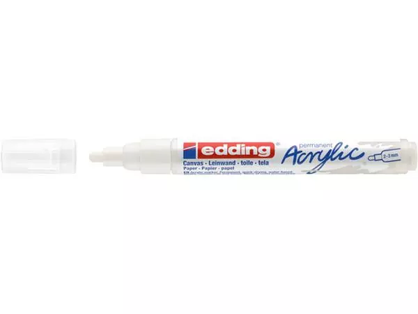 Een Acrylmarker edding e-5100 medium verkeerswit koop je bij De Joma BV