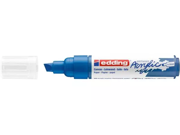 Een Acrylmarker edding e-5000 breed gentiaanblauw koop je bij Kantorice office & business supplies