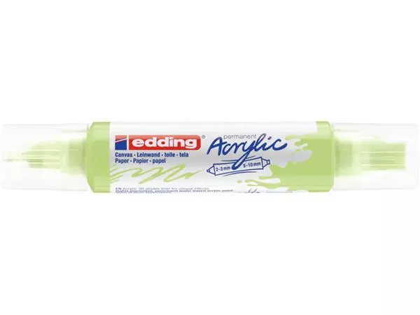 Een Acrylmarker edding e-5400 3D double liner pastel groen koop je bij De Rijk Kantoorshop