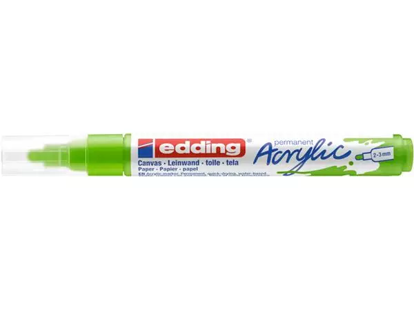 Een Acrylmarker edding e-5100 medium geelgroen koop je bij De Rijk Kantoorshop