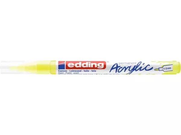 Een Acrylmarker edding e-5300 fijn neon geel koop je bij De Rijk Kantoorshop