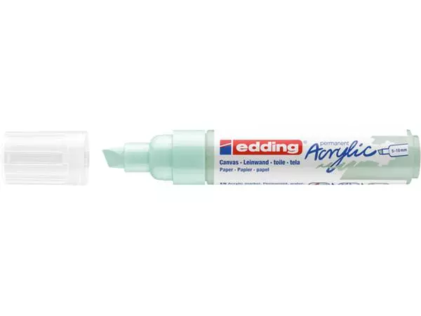 Een Acrylmarker edding e-5000 breed zacht mint koop je bij De Rijk Kantoorshop