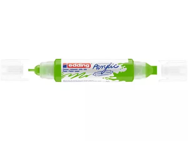 Een Acrylmarker edding e-5400 3D double liner geelgroen koop je bij Sysdicom BV