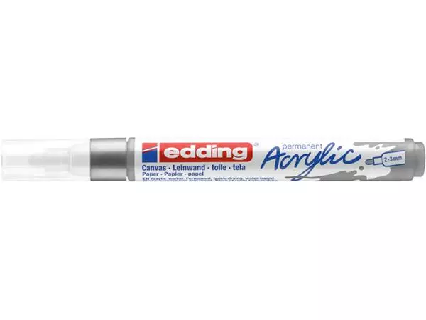 Een Acrylmarker edding e-5100 medium zilver koop je bij Friese Schrijfkamer