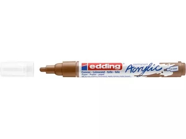 Een Acrylmarker edding e-5100 medium hazelnoot koop je bij Peter Wind