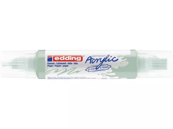 Acrylmarker edding e-5400 3D double liner zacht mint