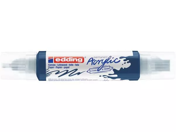 Een Acrylmarker edding e-5400 3D double liner elegant nachtblauw koop je bij Sysdicom BV