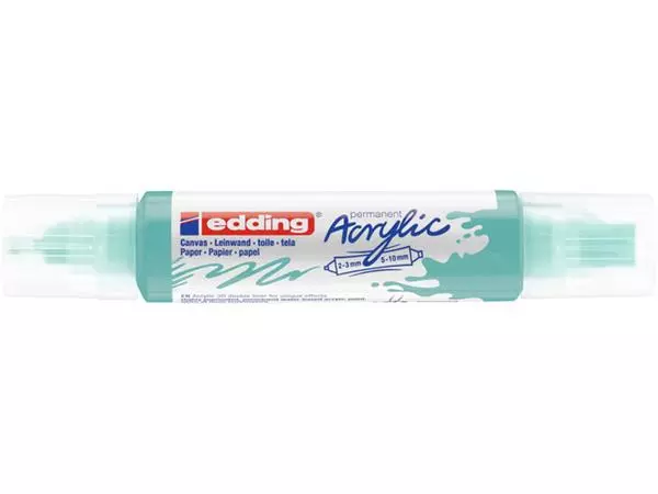 Een Acrylmarker edding e-5400 3D double liner opulent turquoise koop je bij Friese Schrijfkamer