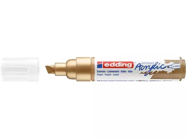 Een Acrylmarker edding e-5000 breed rijkgoud koop je bij Sysdicom BV