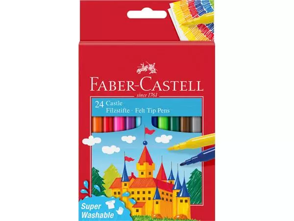 Een Kleurstift Faber-Castell 24st assorti koop je bij All Office Kuipers BV