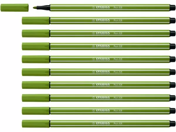 Een Viltstift STABILO Pen 68/37 medium moddergroen koop je bij Kantorice office & business supplies