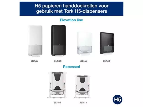 Een Handdoek Tork PeakServe Continu H5 universal gecomprimeerd wit 100585 koop je bij VDB Office Express B.V.