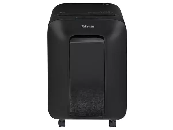 Een Papiervernietiger Fellowes Powershred LX200 snippers 4x12mm zwart koop je bij Deska Alles voor Kantoor