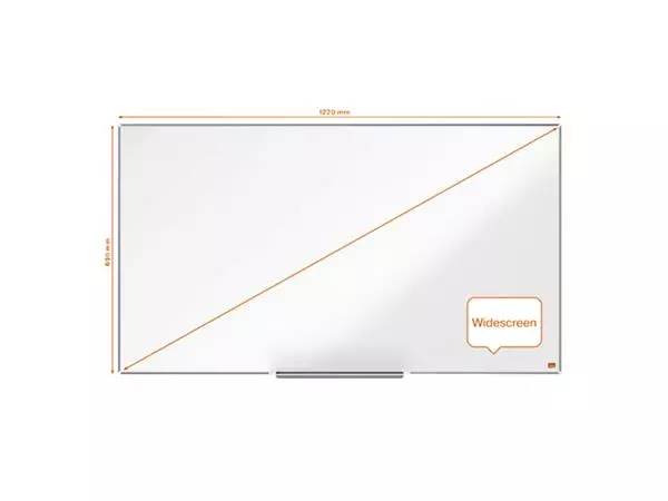 Een Whiteboard Nobo Impression Pro Widescreen 69x122cm staal koop je bij De Joma BV