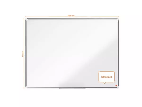 Een Whiteboard Nobo Premium Plus 90x120cm emaille koop je bij De Rijk Kantoorshop